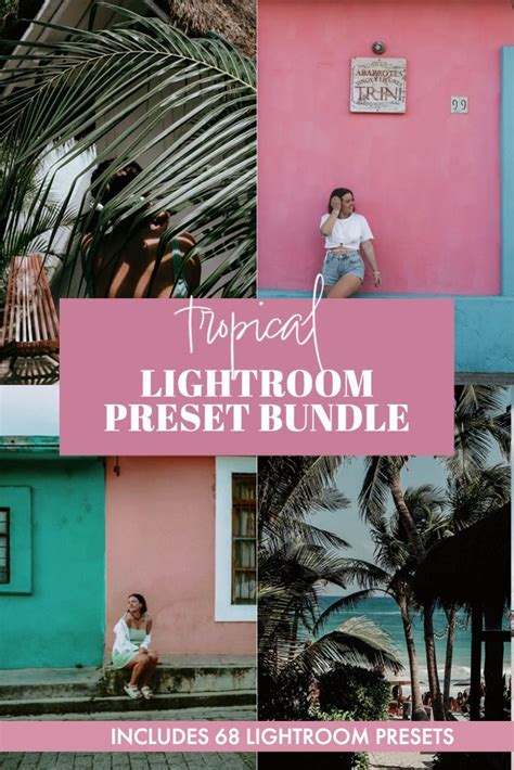 Beach Lightroom Presets Bundle Mexico Preset Tropical Island Presets