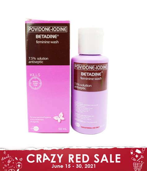 Betadine Feminine Wash 50ml Rose Pharmacy Medicine Delivery