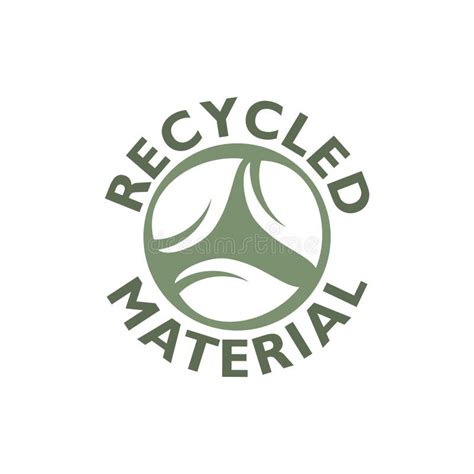 Made Of Recycled Materials Icon Sign Isolated On White Background Stock