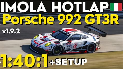 New Porsche Gt R Acc V Imola Setup Assetto