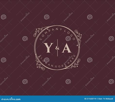 Letras Iniciales Ya Logotipo Decorativo De Bodas De Lujo Ilustraci N