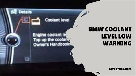 Bmw Coolant Level Low Warning Solution Of 2024