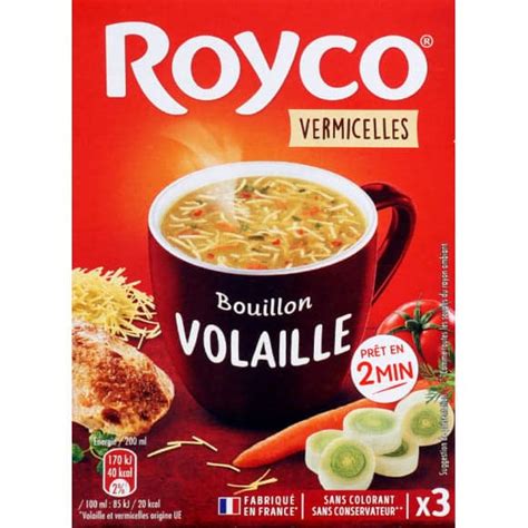 Royco Soupe Instantan E Bouillon De Volaille Et Vermicelles Monoprix Fr