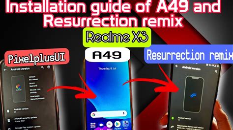 Resurrection Remix In Realme X3 How To Roll Back To Stock A49 From