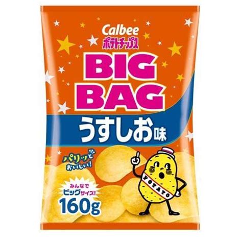 カルビーポテトチップス ビッグバッグ うすしお味 160g カルビー ポテトチップス 4901330504588 爽快