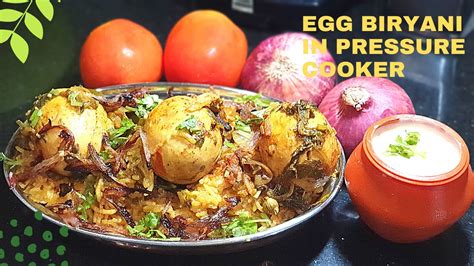 Easy Egg Biryani In Pressure Cooker Pressure Cooker Egg Biryani Egg