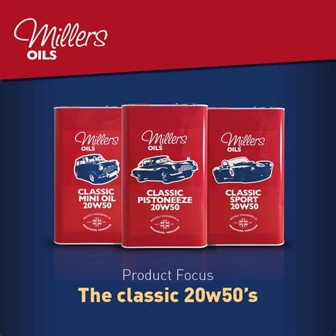 Millers Oils’ Classic 20w50s - Millers Oils