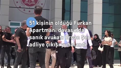 51 Kisinin öldüğü Furkan Apartmani Davasında Sanık Avukatı Ersan Şen Adliye çıkışı Yuhalandı