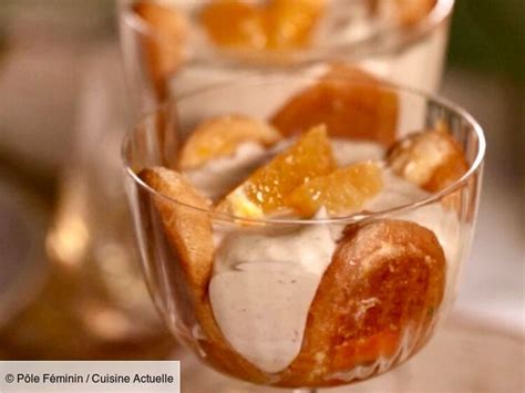 Dessert de Noël en verrines les charlottes à la clémentine et crème