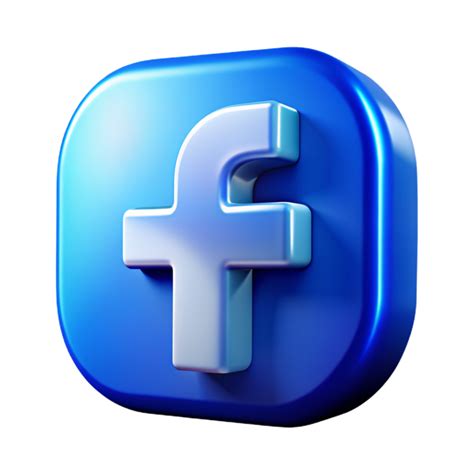 Facebook 3D Facebook logo 3D Facebook icon 3D Facebook symbol 47248508 PNG