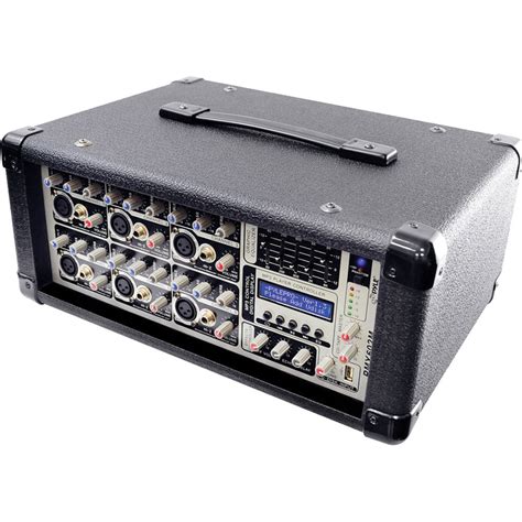 Pyle Pro Pmx M Watt Channel Powered Pa Pmx M B H