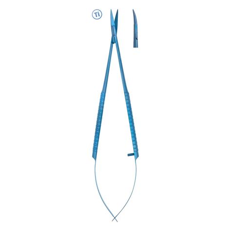 Medesy Scissors Micro Surgical Curved Titanium 180mm