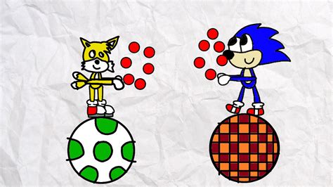 Sonic And Tails Balancing And Juggling By Robbyskylark On Deviantart