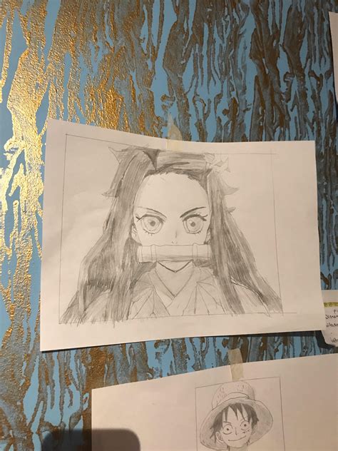 Did a pencil drawing of Nezuko : r/DemonSlayerAnime