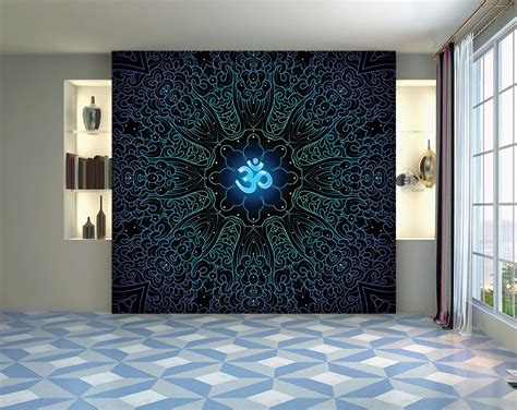 Om Symbol Mandala Art Wallpaper – Home Decoram