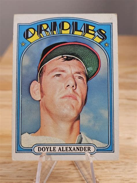 Doyle Alexander 1972 Topps 579 High Number RC Orioles EBay