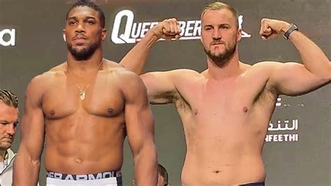 Anthony Joshua Vs Otto Wallin FULL WEIGH IN FACE OFF Day Of