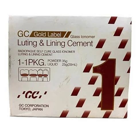 Powder And Liquid GC Gold Label Luting Lining Glass Ionomer Cement For