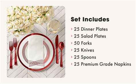 Amazon By Madee Rose Gold Plastic Plates For Party Premium