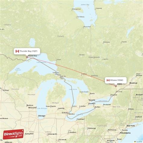 Direct Flights From Ottawa To Thunder Bay Yow To Yqt Non Stop