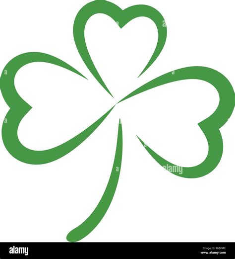 Green Clover Leaf Logo Template Design Vector Stock Vector Image & Art ...