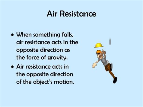 PPT - Air Resistance PowerPoint Presentation - ID:5613709