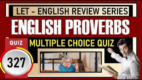 Quiz 327 ENGLISH PROVERBS QUIZ YouTube