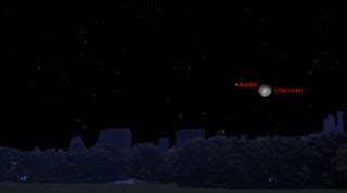 See Jupiter And The Moon Shine Together In Tonight S Sky Space