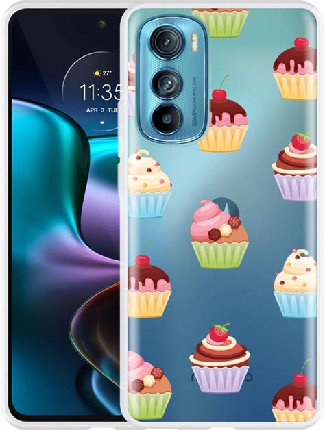 Cazy Hoesje Geschikt Voor Motorola Edge Cupcakes Bol