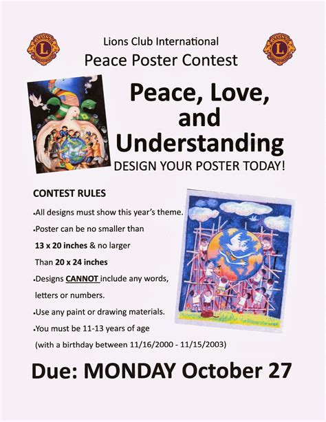 Blythewood Middle School: Peace Poster Contest