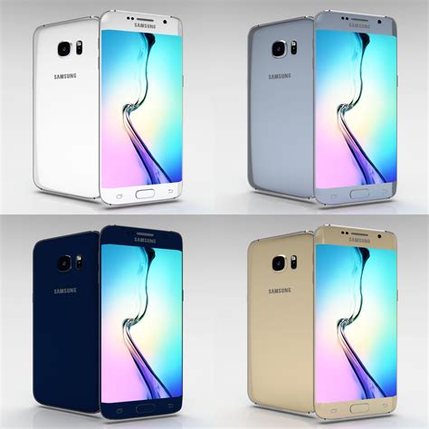 Samsung Galaxy S6 Edge Plus All Color Pack 3d Model Cgtrader