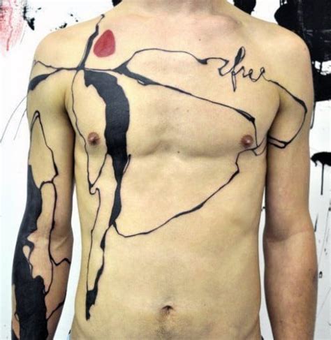 abstract body art tattoo