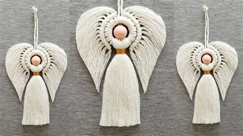 Diy Angel En Macrame Paso A Paso Diy Macrame Angel Tutorial Step By