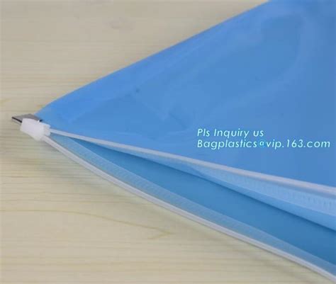 Resealable Vinyl Polybag Slider Zip Lock Pouch Bag Swimwear PVC Vinyl