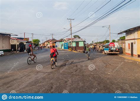 GRANADA NICARAGUA APRIL 28 2016 View Of A Street In Granada