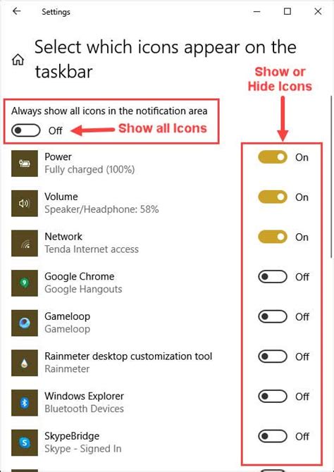 Windows 10 System Tray How To Show Or Hide Icons WindowsChimp