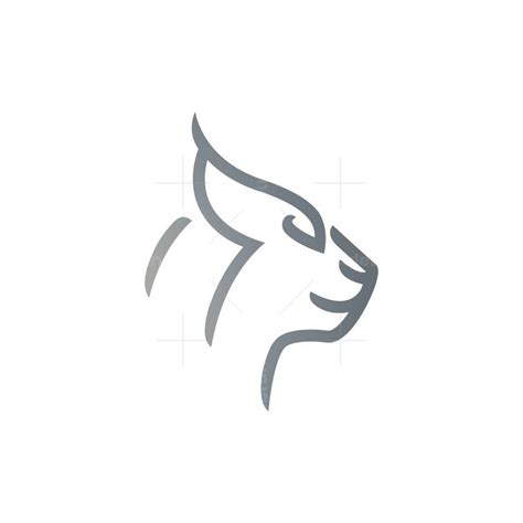 Lynx Logo Lynx Head Logo Bobcat Logo in 2024 | Stylized, Profile view ...