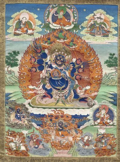 Yamari Krishna Buddhist Deity Faces Hands Himalayan Art