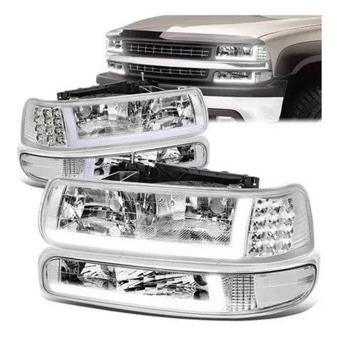 Par Faros Delanteros Silverado Led Clear Meses