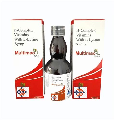 Mixed Berry Vitamin B Complex L Lysine Syrup 200 Ml At Rs 110 Bottle