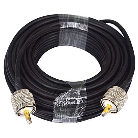 CB Radio Coax Cable 18ft UHF Male To Male PL 259 CB Ham Antenna Cable