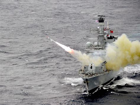 Hms Montrose Firing A Harpoon Missile Royal Navy Warship H Flickr