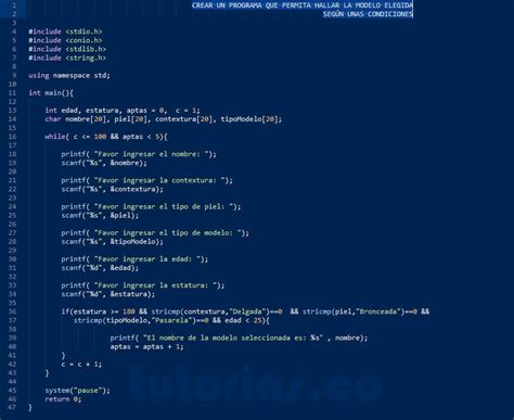 Sentencia If Else Turbo C La Modelo Elegida Tutorias Co