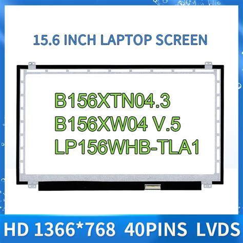 Pantalla LED Para Port Til De 15 6 B156XW04 V 5 B156XTN04 3 LP156WHB