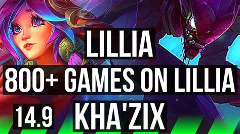 LILLIA Vs KHA ZIX JGL 10 3 11 800 Games KR Diamond 14 9 YouTube