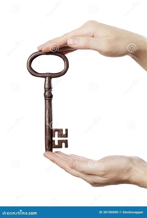 Big Key Stock Photo Image Of Holds Antique Isolated 30100000