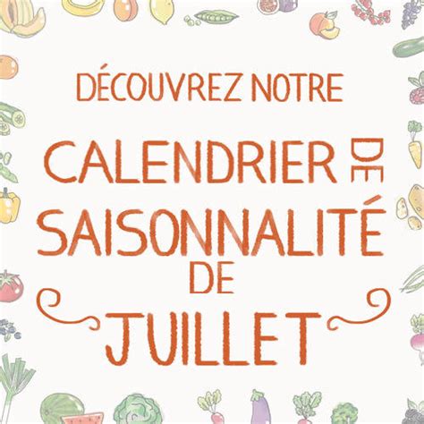 Fruits L Gumes Le Calendrier De Saisonnalit De Juillet Selon