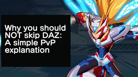 Megaman X Dive Why You Should Not Skip Daz A Low Effort Pvp