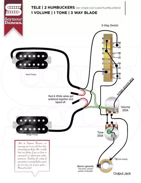 2 Humbucker Wiring Diagram 1 Volume 1 Tone