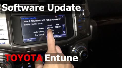 How To Update Toyota Entune Audio System Software Toyota 4runner Radio Firmware Update Youtube